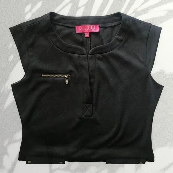 NINE & CO. Dress Slip On Sleeveless Black Fitted Size 2 - Picture 2 of 5